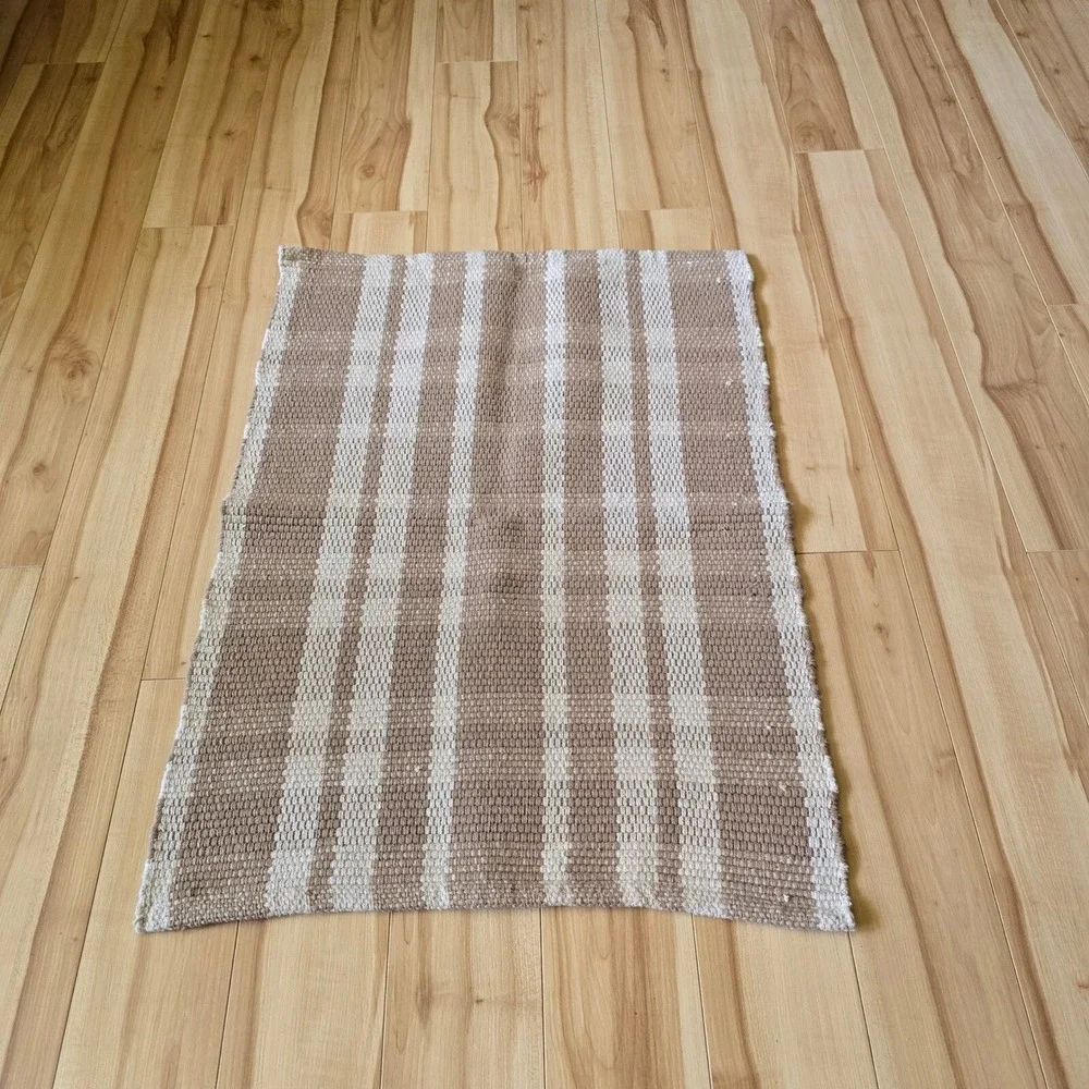 Huntington Home 100% Cotton Braided Rag Rug Made in India Browns  32